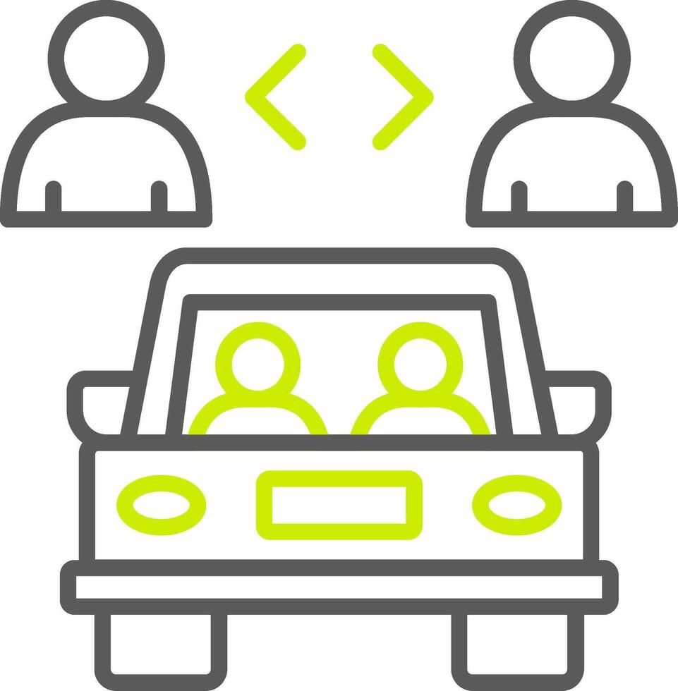 Car Sharing Dynamic UX Asset vector