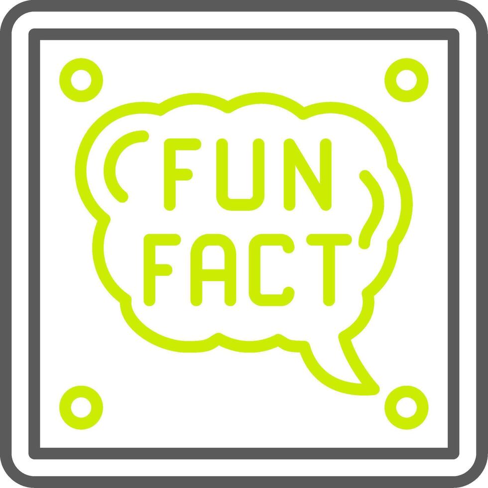 Fun Fact Elegant Design Token vector