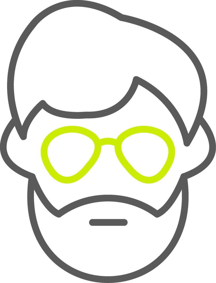 Man Sleek Icon Frame vector