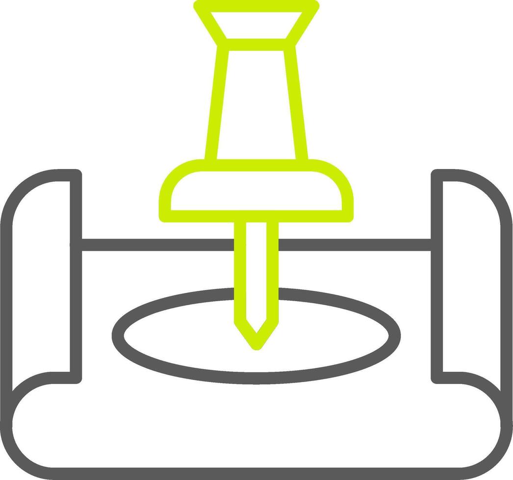 Push Pin Advanced App Object vector