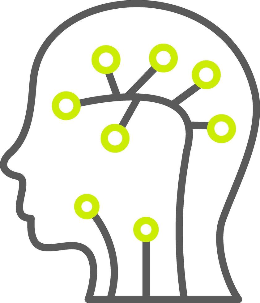 Neural Network Neon Grid Feature vector