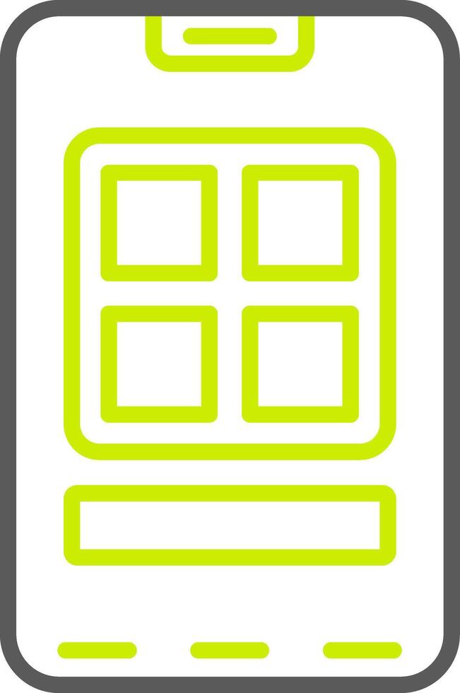Smartphone Functional Web Symbol vector