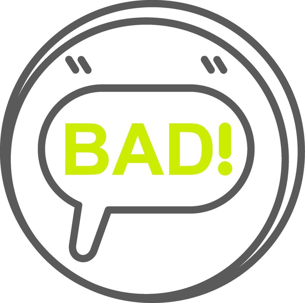 Bad Versatile Line Drawing vector