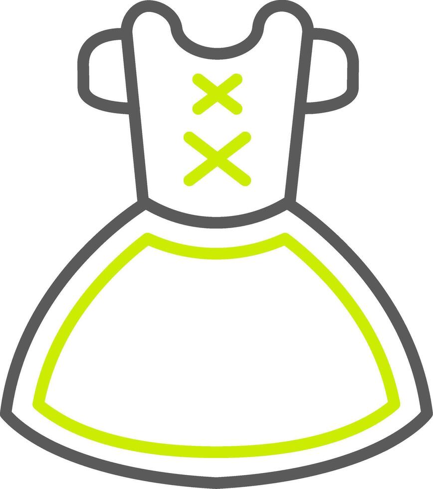 Dirndl Simple Web Tag vector