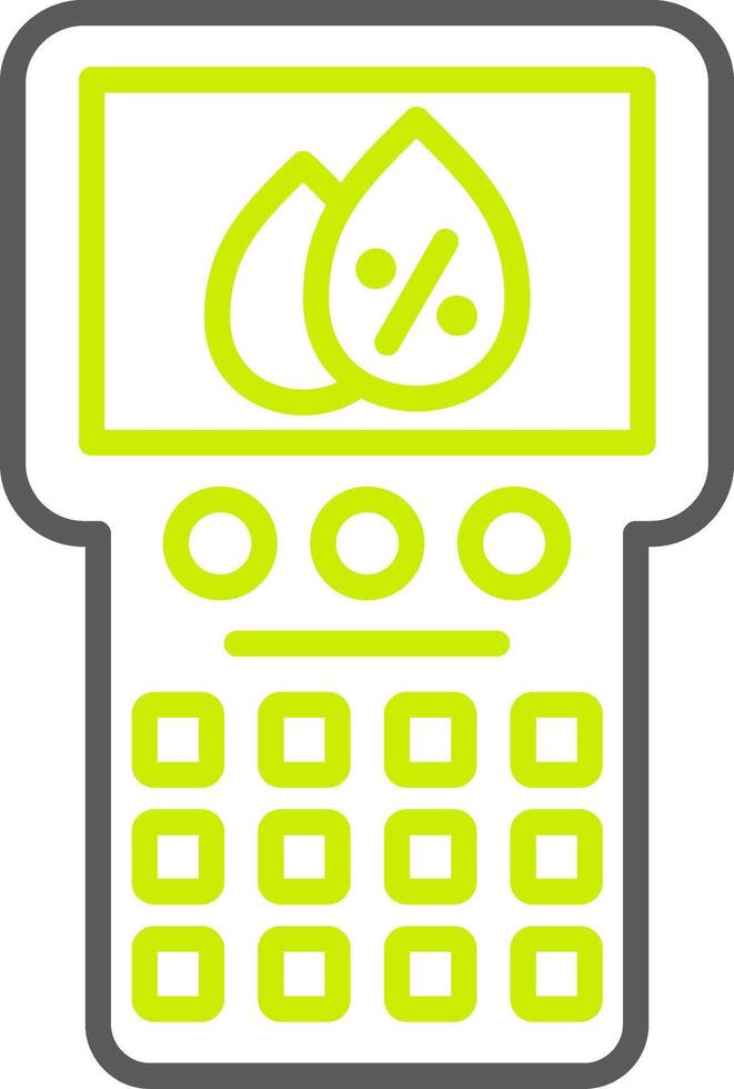 Humidity Sensor Optimized Line Drawing vector
