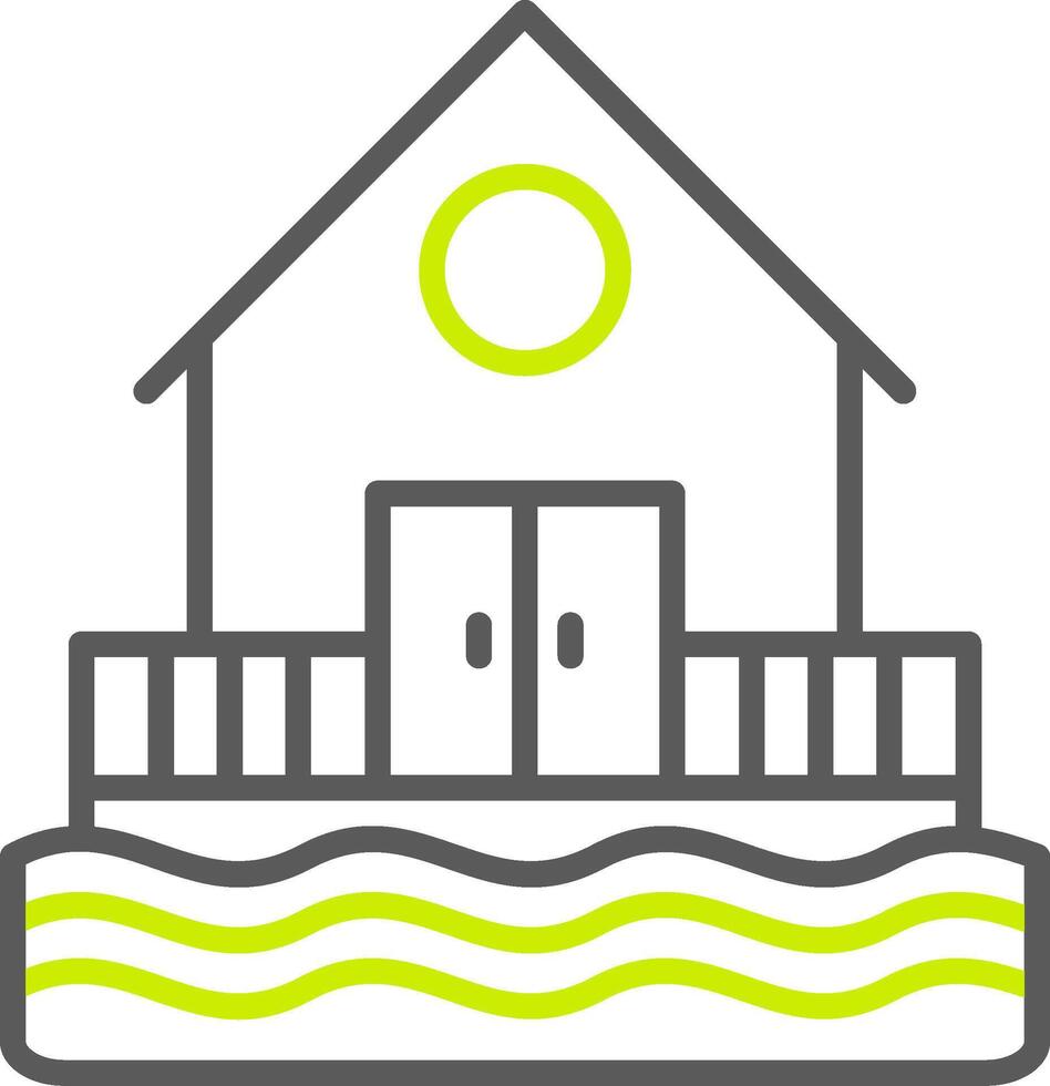 Beach Hut Versatile Design Token vector