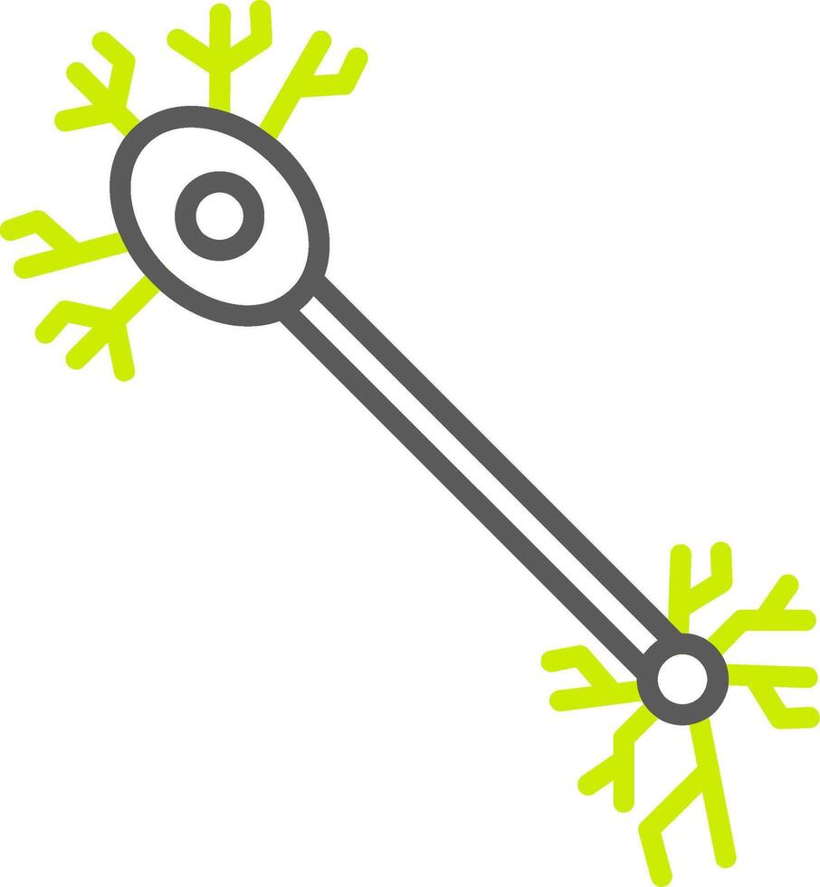Bipolar Neuron Polished Tech Badge vector