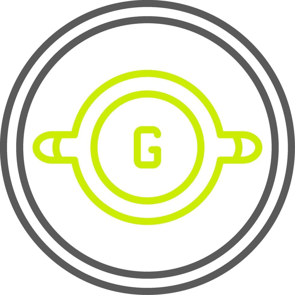 Electric Generator Polished Interface Symbol vector