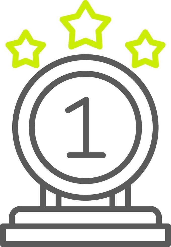 First Prize Highlighted UX Stamp vector