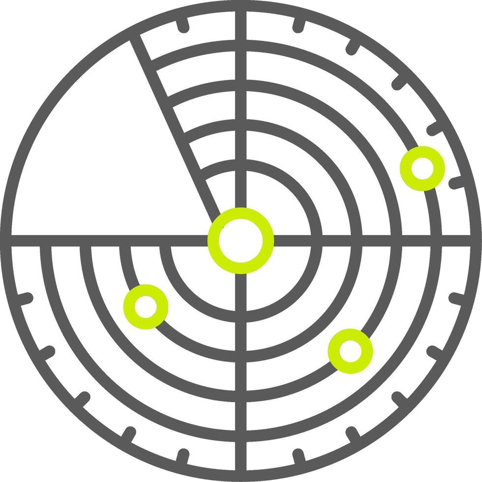 Radar Optimized Line Drawing vector