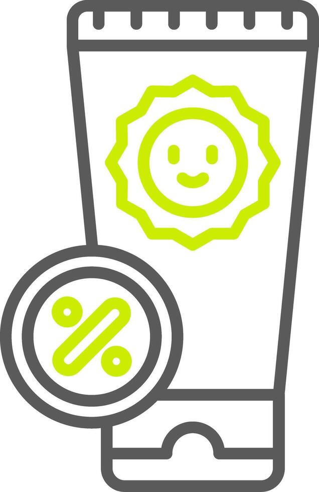 Sunscreen Streamlined App Object vector
