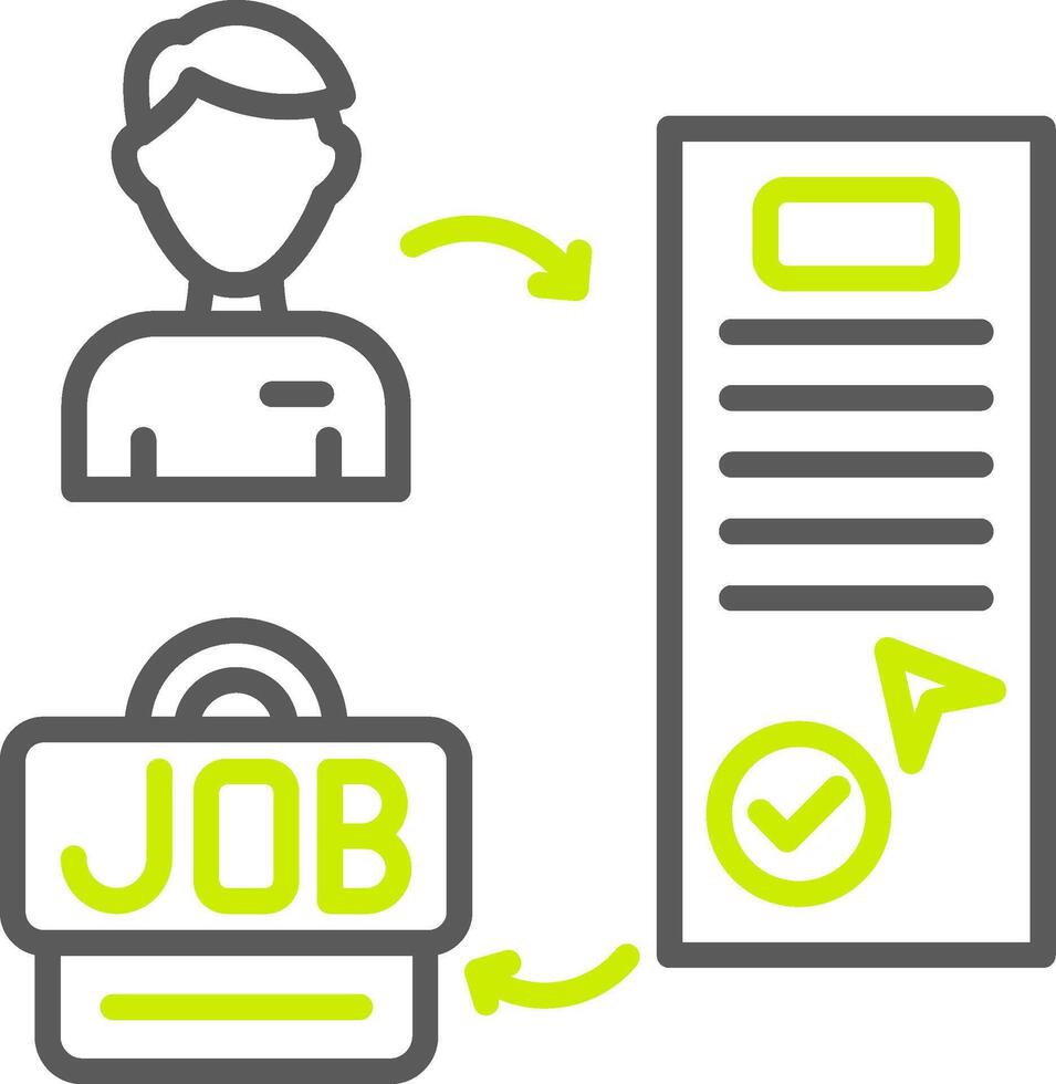Hiring Streamlined Line Drawing vector