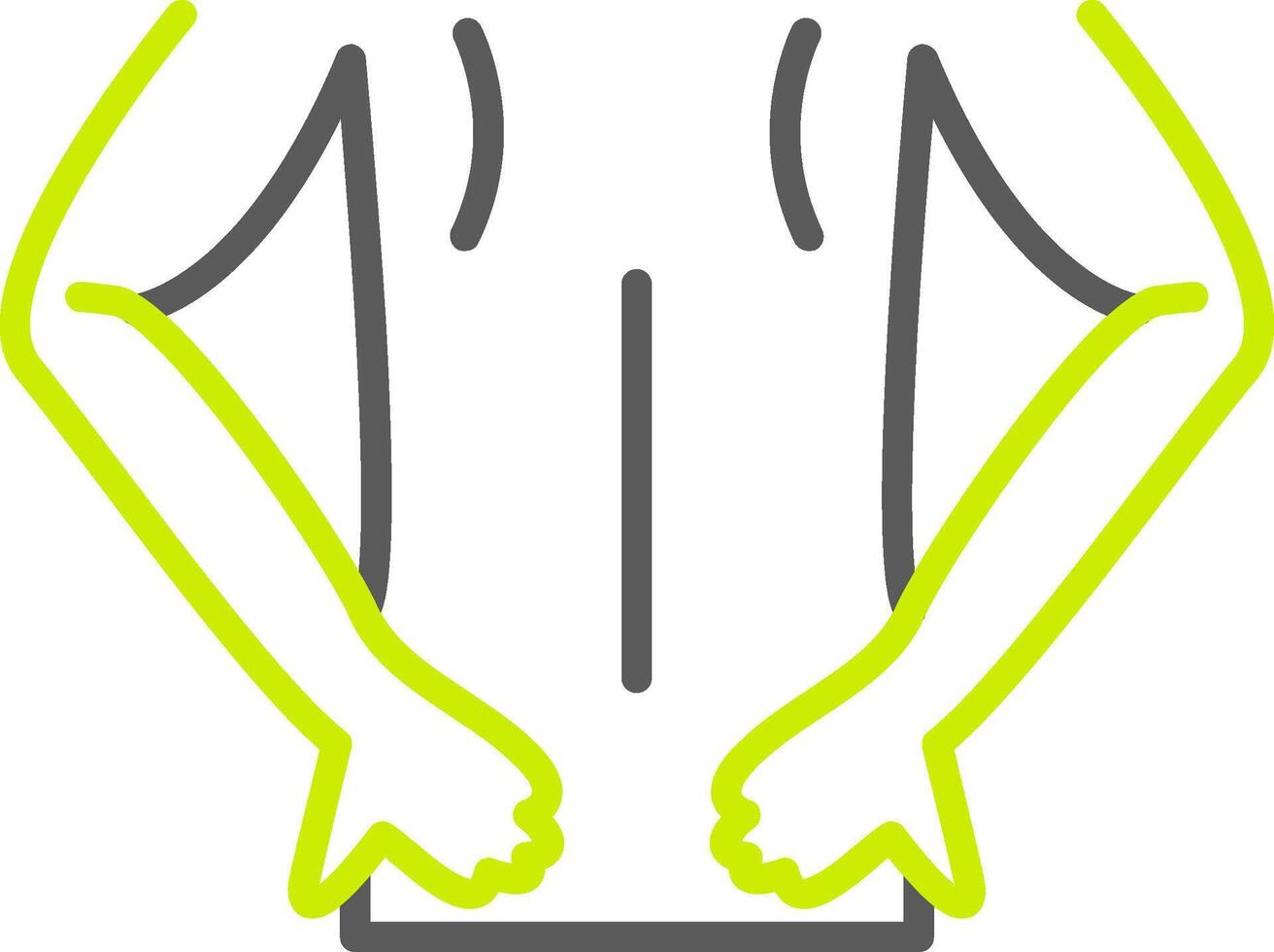 Back Streamlined Interface Symbol vector