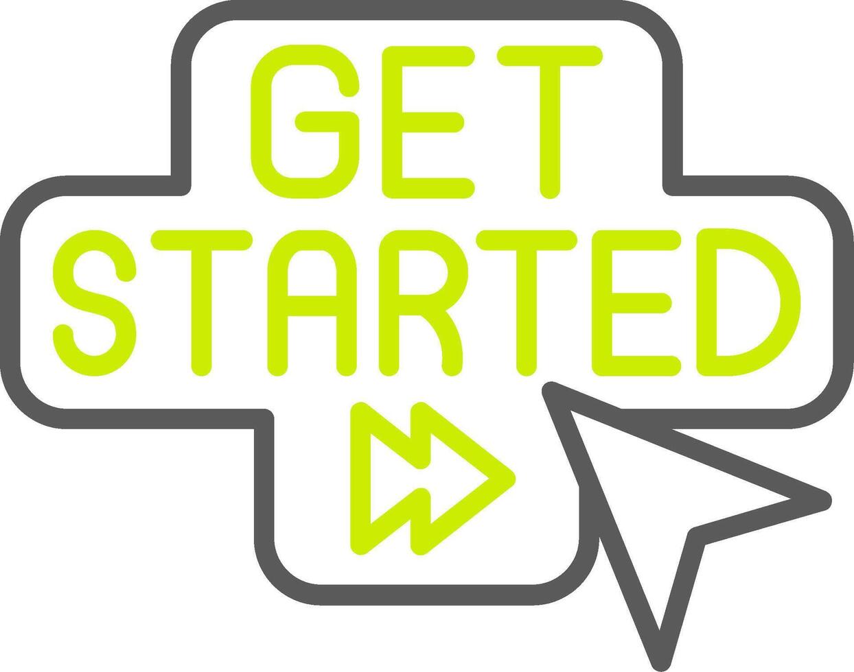 Start Gradient Style Mark vector