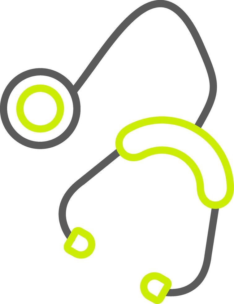Doctors Stethoscope Optimized Line Drawing vector