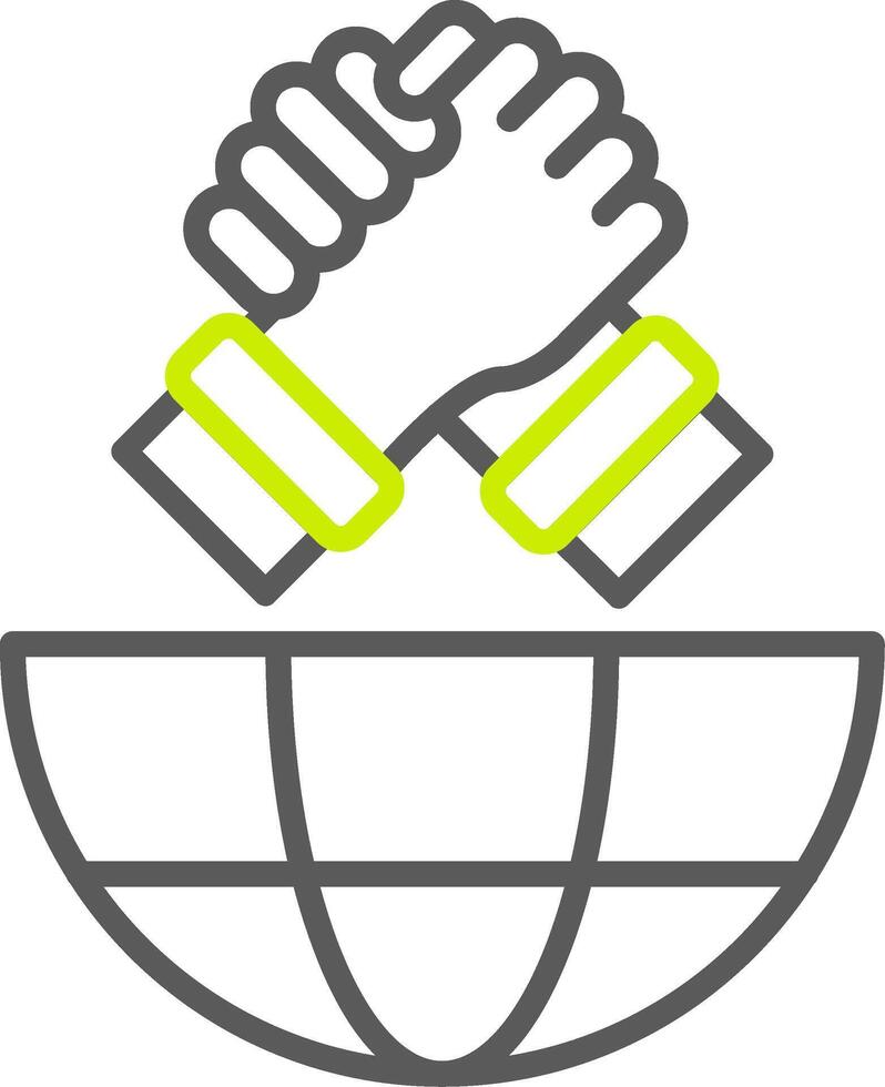 Friendship Streamlined Tech Badge vector