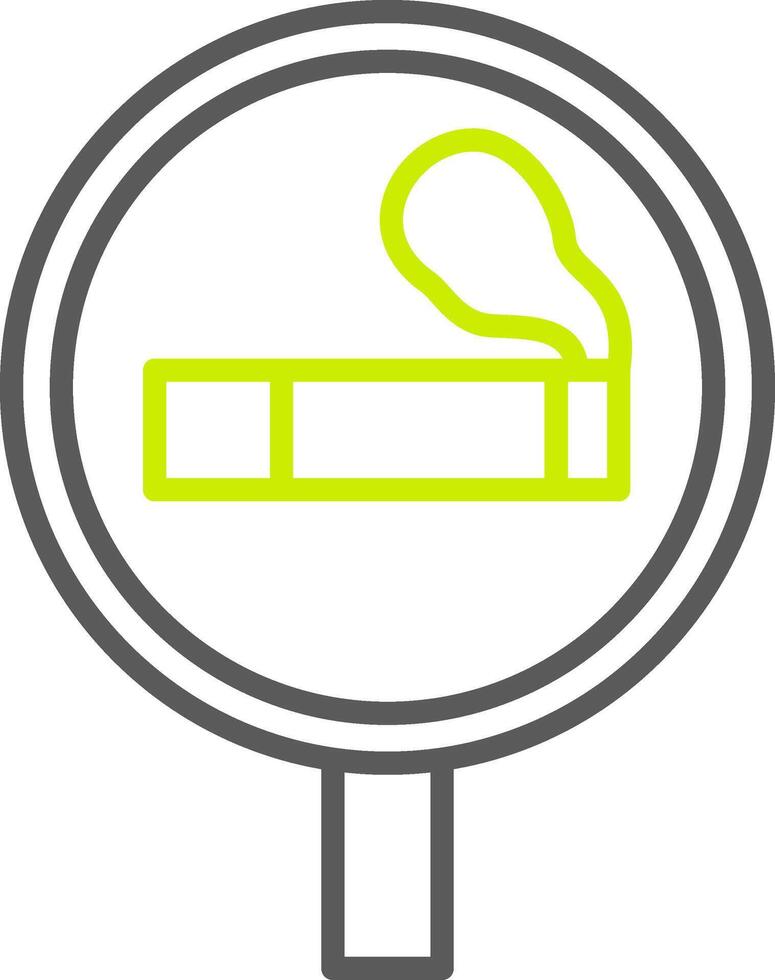 Smoking Area Elegant App Object vector