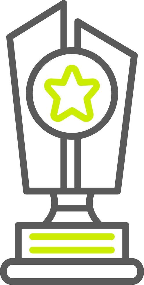 Trophy Star Neutral Icon Unit vector