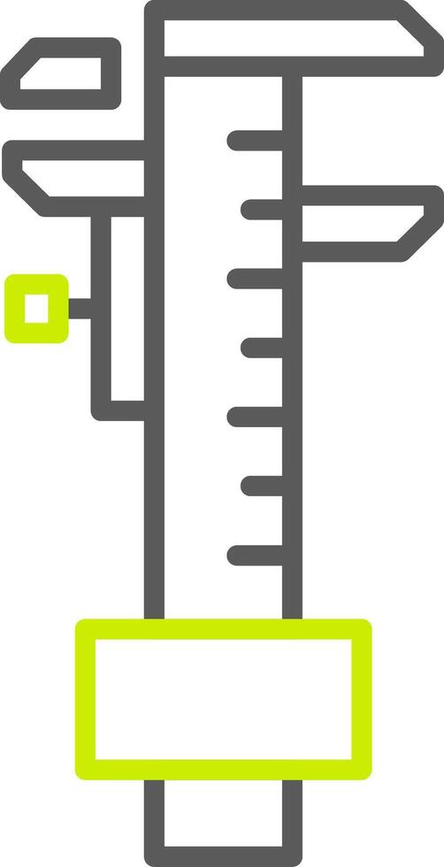 Caliper Simple Web Tag vector