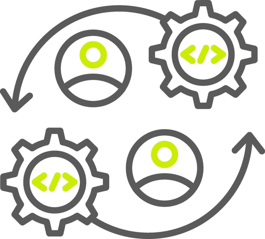 Collaboration Versatile Line Drawing vector