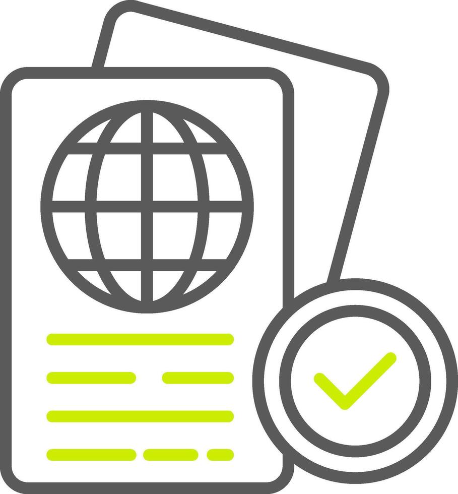 Passport Control Dynamic UX Asset vector