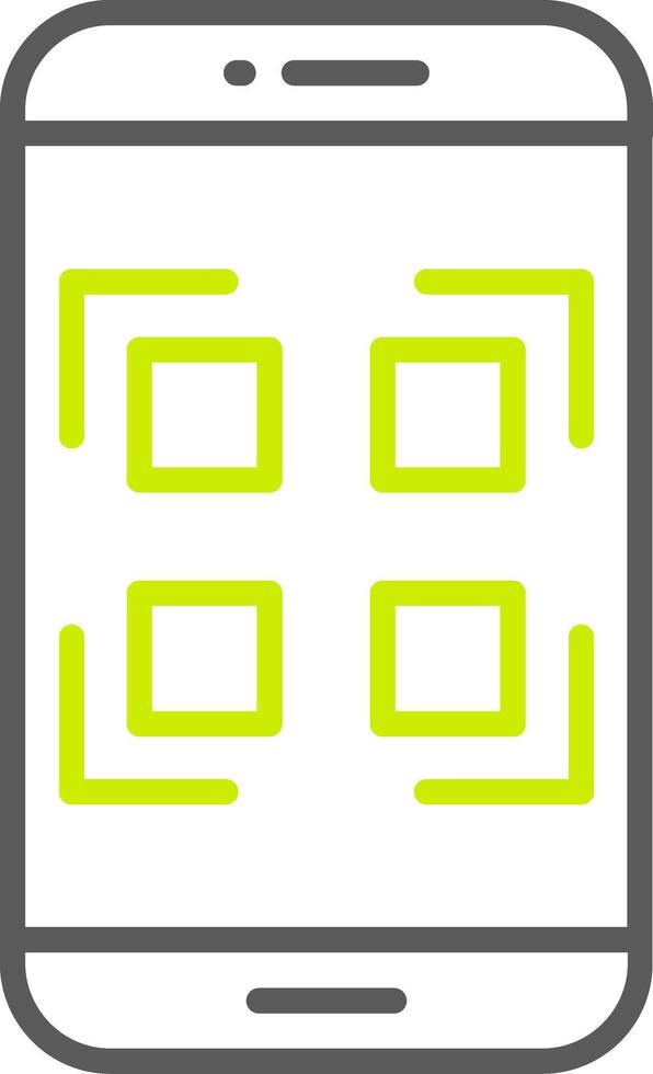 Qr Code NextGen Line Drawing vector