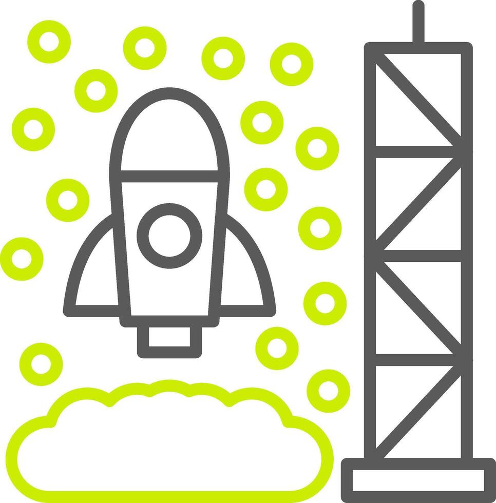 Rocket Launch Shadowed Badge Graphic vector
