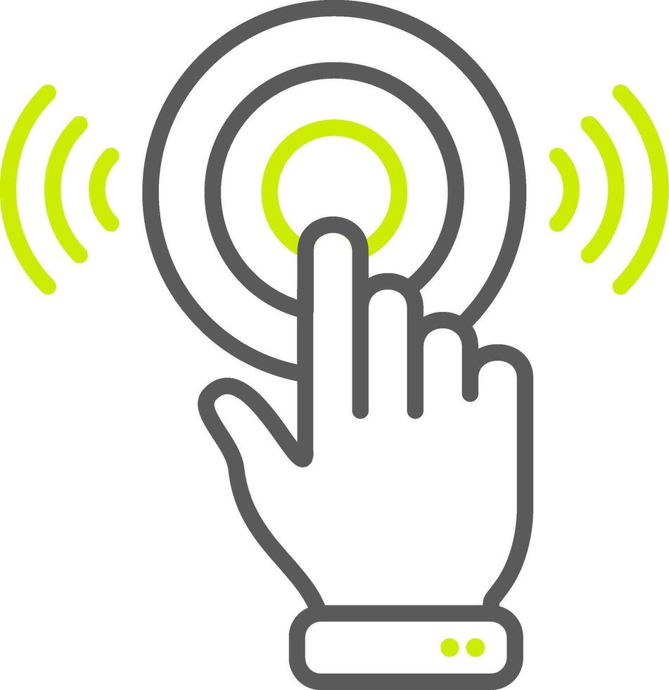 Touch Sensor Smart Design Token vector