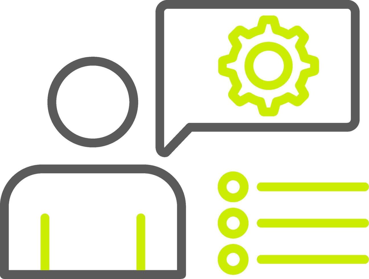 Chat Dynamic UI Symbol vector