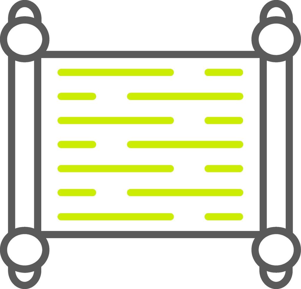 Paper Scroll Minimalist UI Block vector
