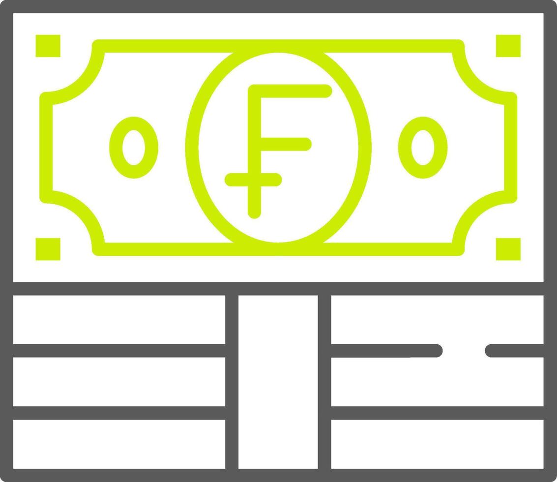 Swiss Franc Smart Tech Badge vector