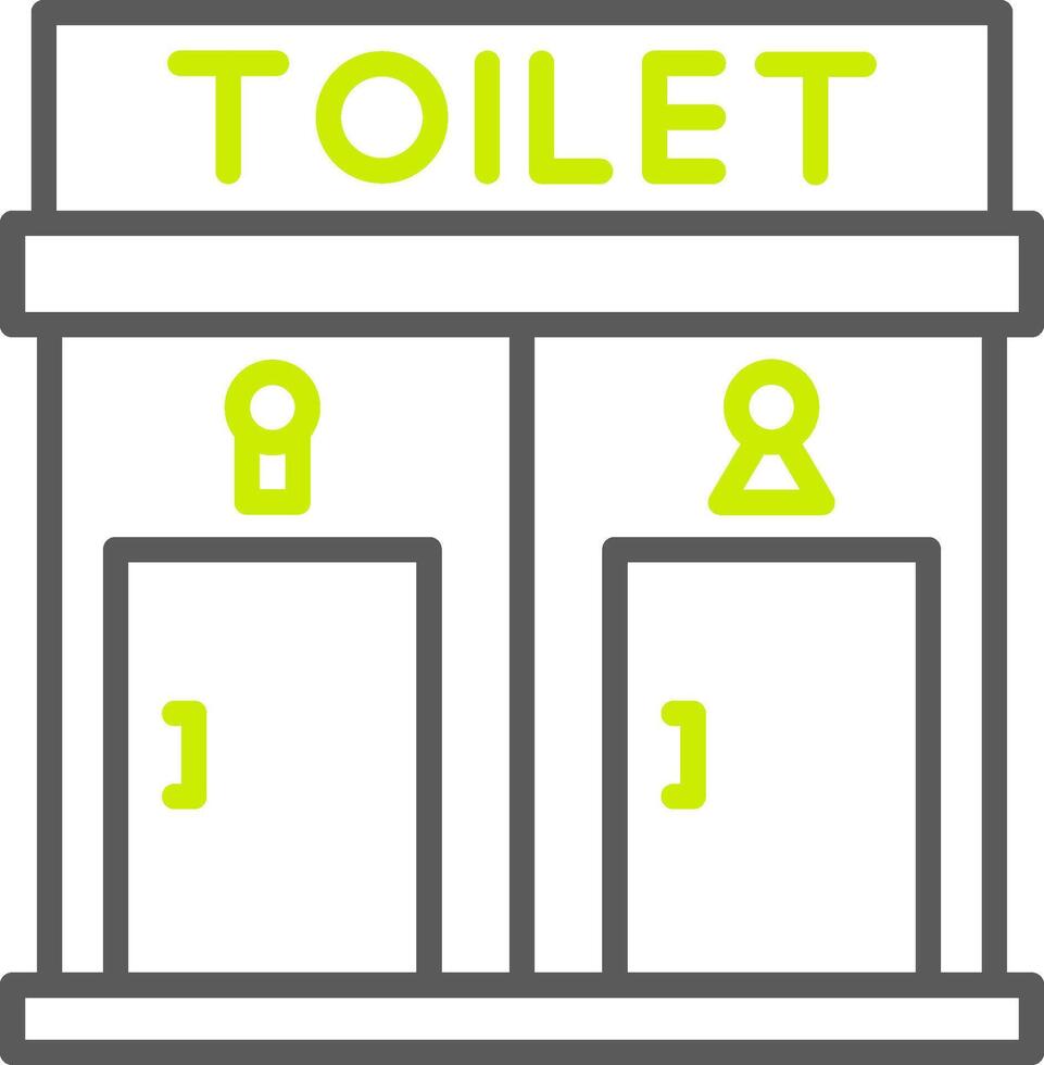 Toilet Minimal UX Part vector