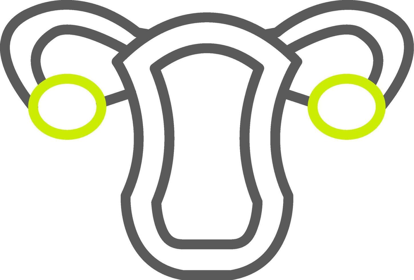 Uterus Optimized Line Drawing vector