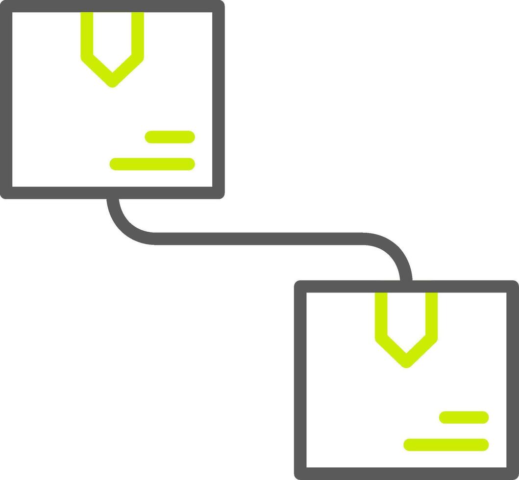 Connection Elegant Visual Mark vector
