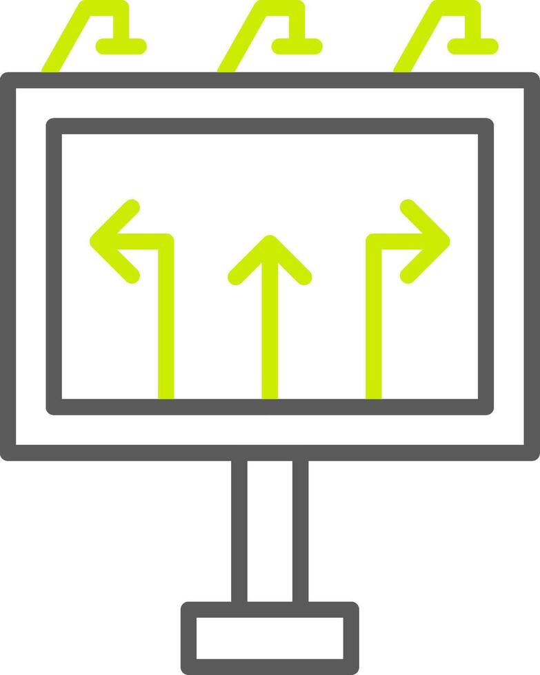 Road Sign Dynamic UX Asset vector
