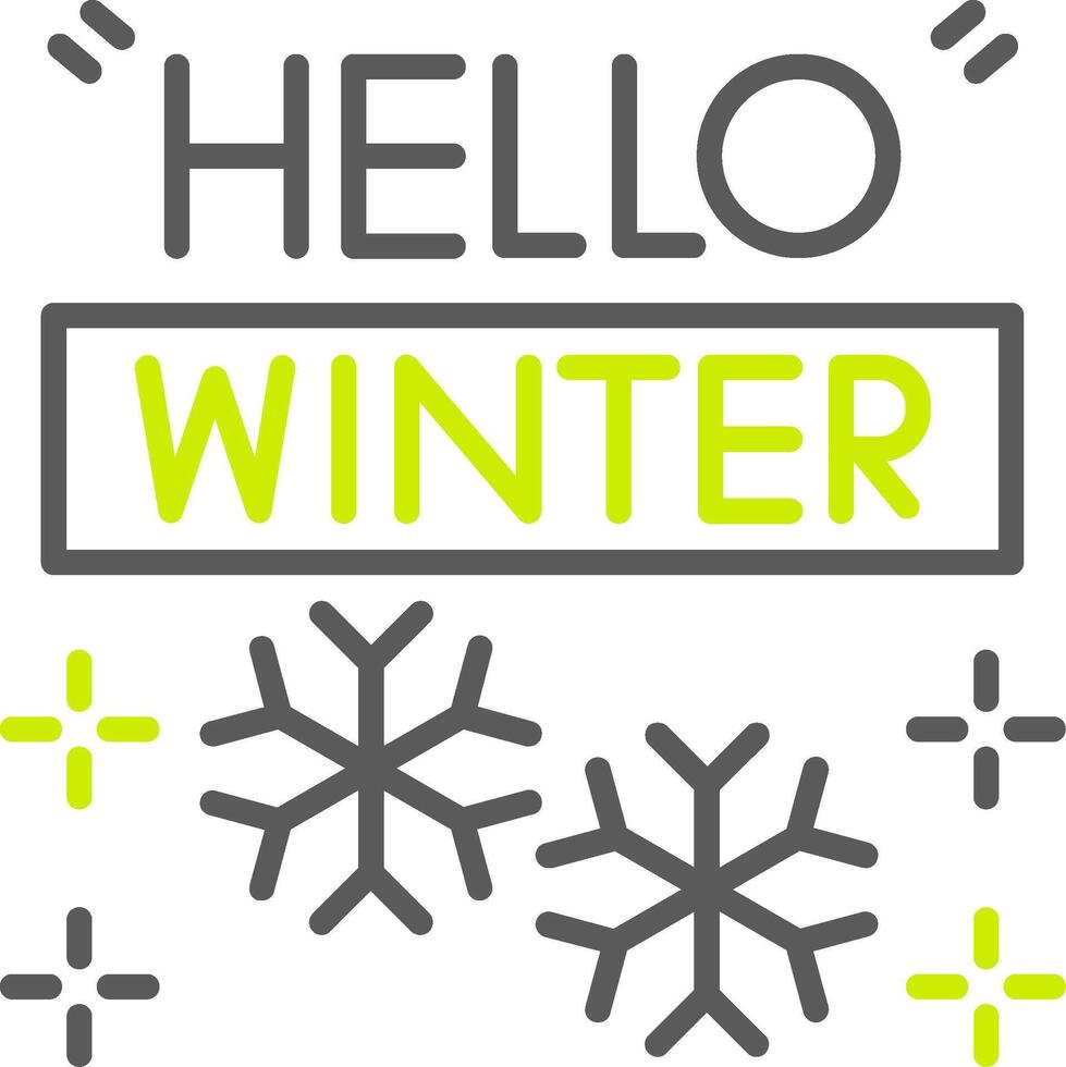 Winter Streamlined Tech Badge vector