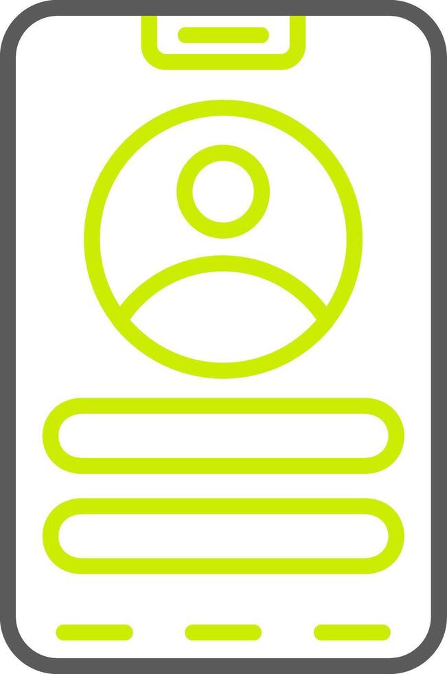 Contact Neutral Icon Unit vector