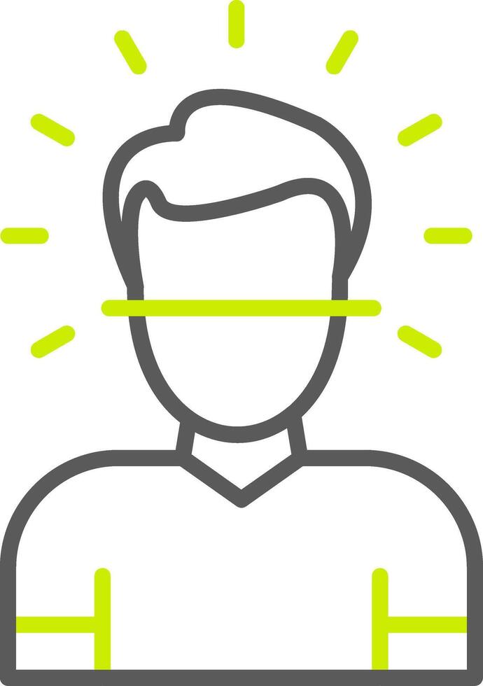 Face Id Trendy UI Label vector