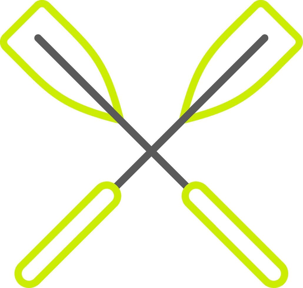 Oars Simple Web Tag vector