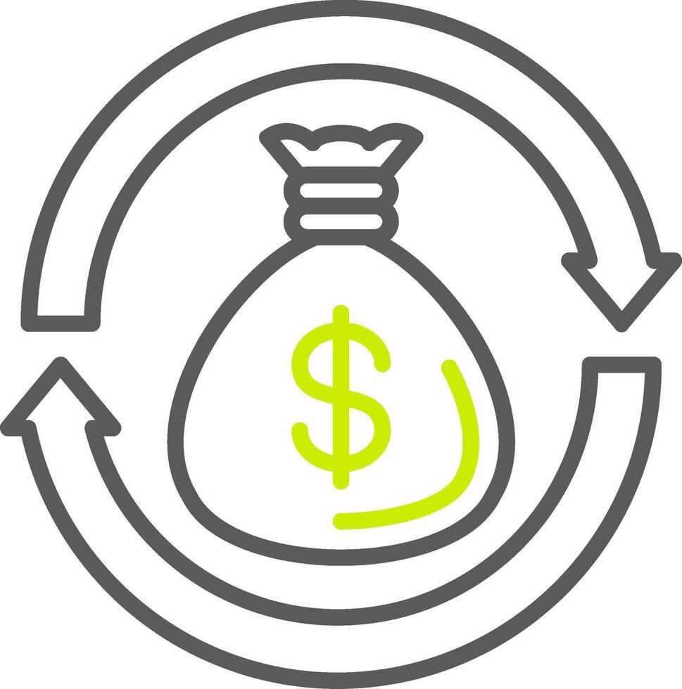 Return On Investment Dynamic Web Graphic vector