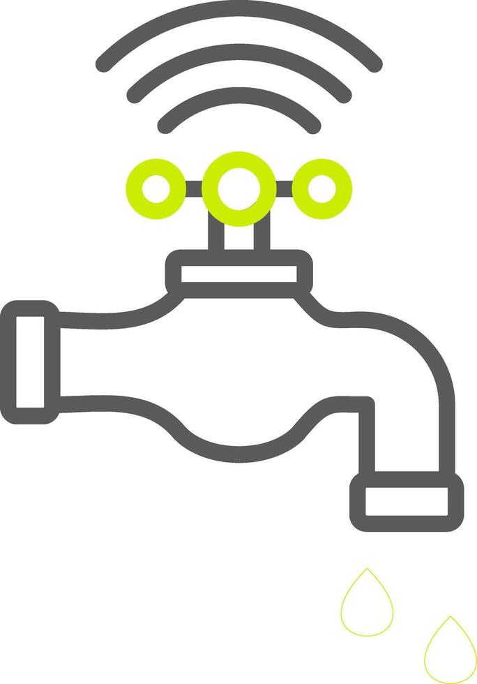 Water Tap Smart Visual Mark vector