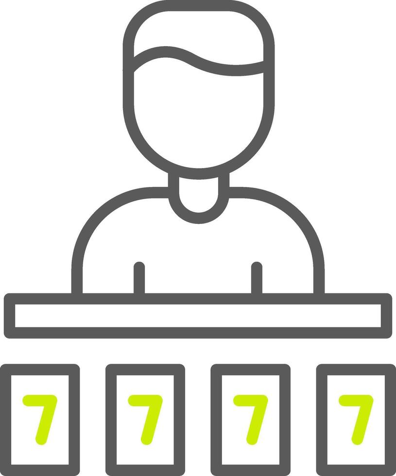 Croupier Minimal UX Part vector