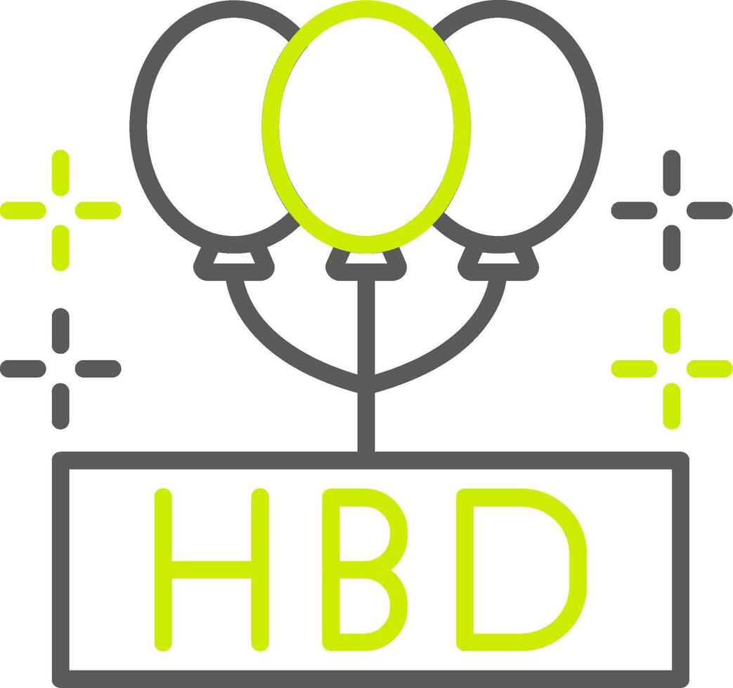 Happy Birthday Responsive Grid Visual vector