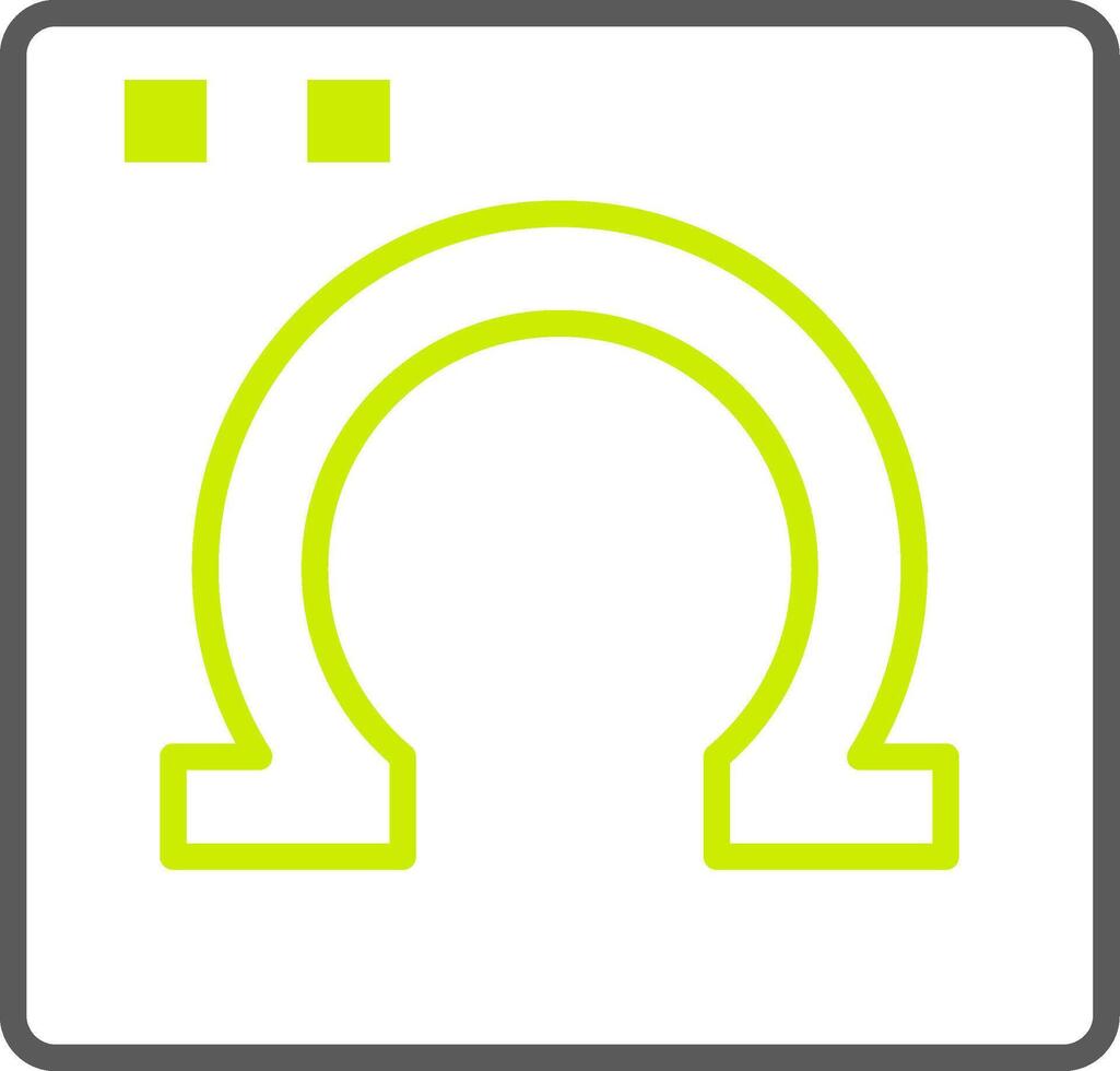 Omega Simple Web Tag vector