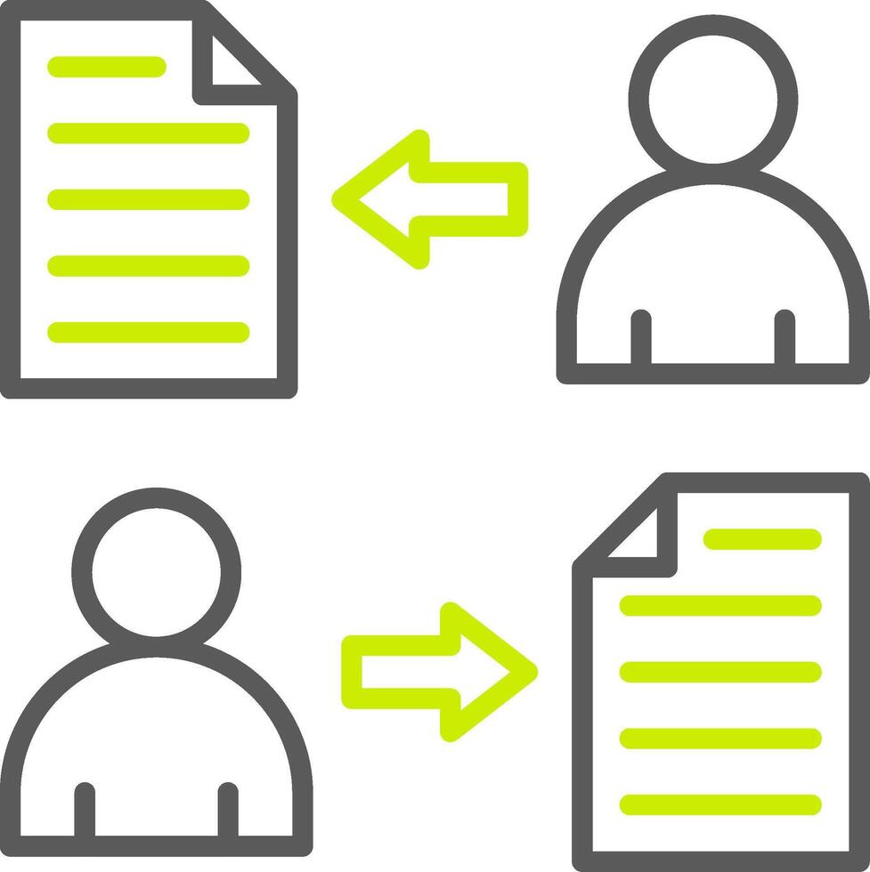 File Sharing Dynamic Creative Piece vector