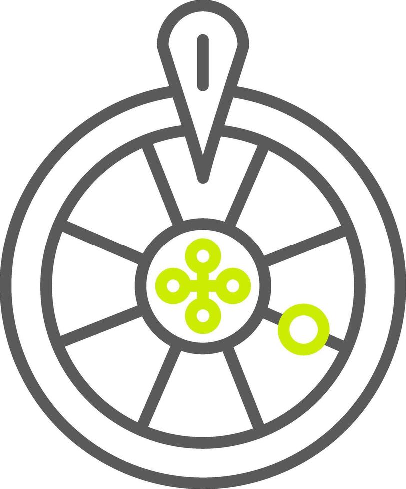 Roulette Wheel Modular Design Token vector