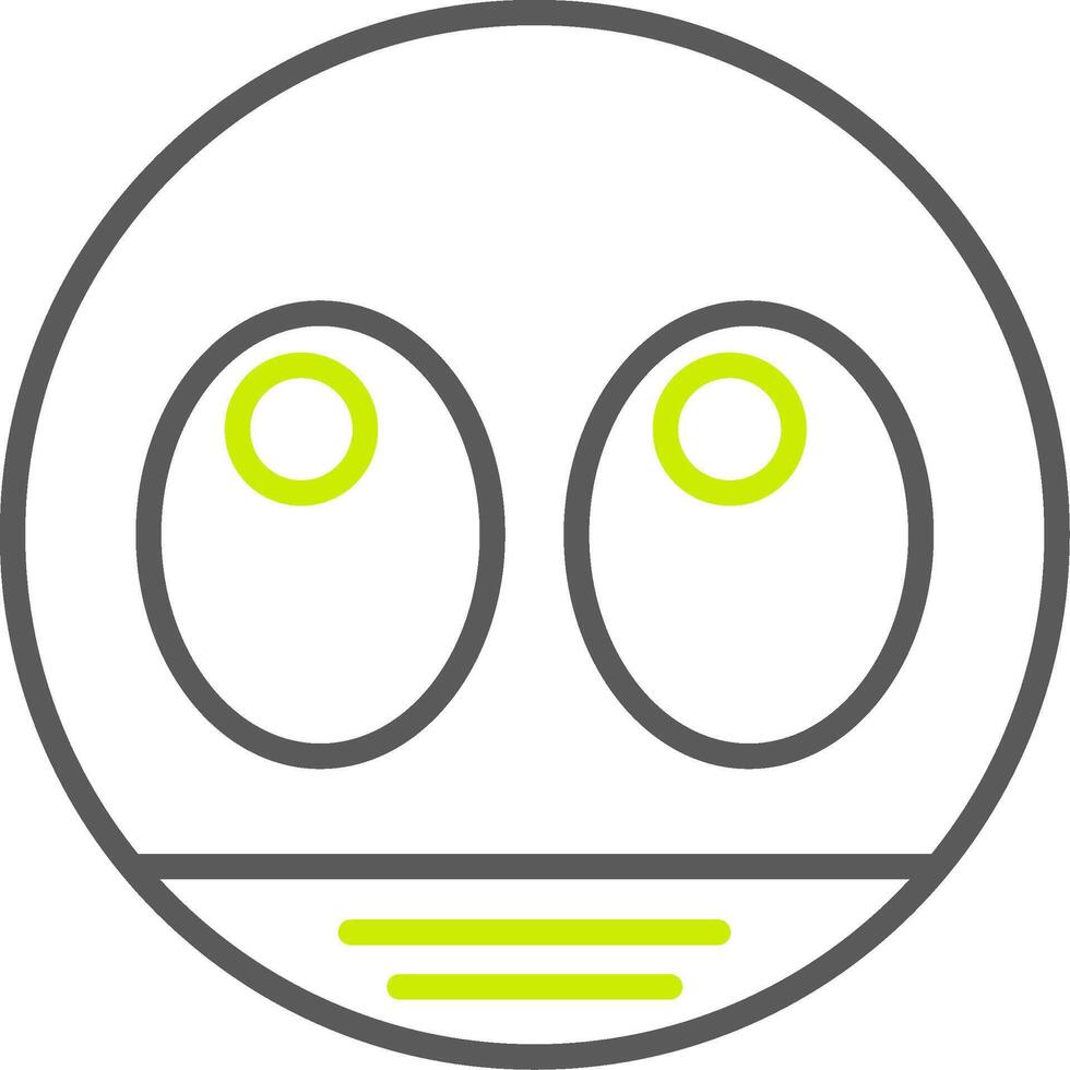 Googly Eyes Clean Badge Asset vector