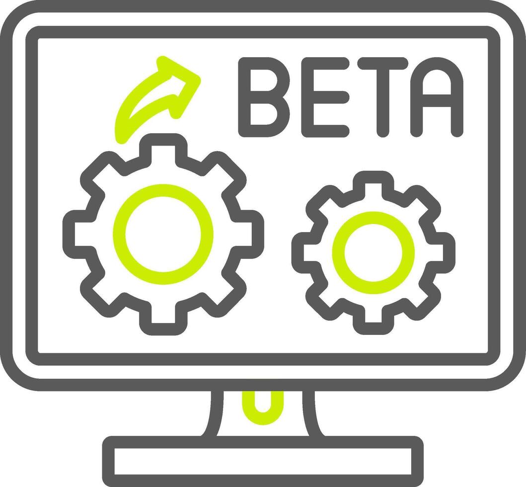 Beta Advanced Creative Piece vector