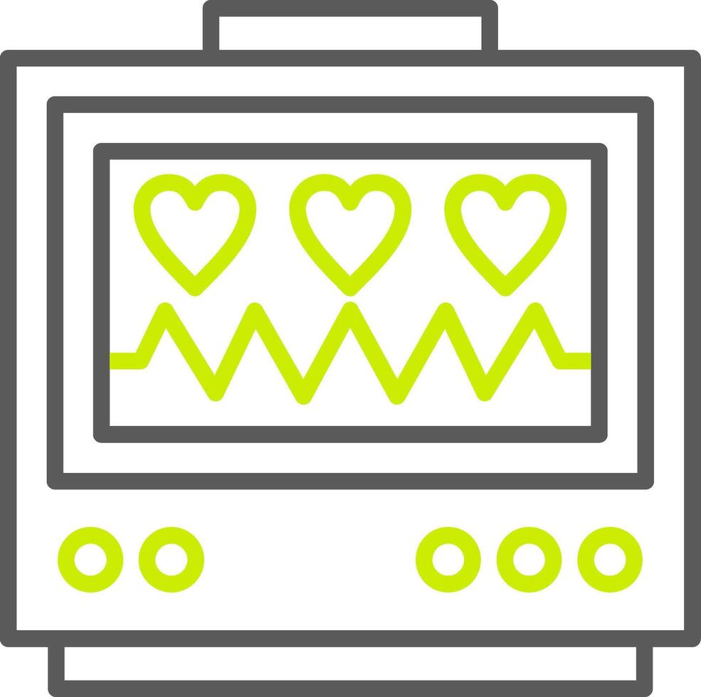 Electrocardiogram Clean Frame Graphic vector