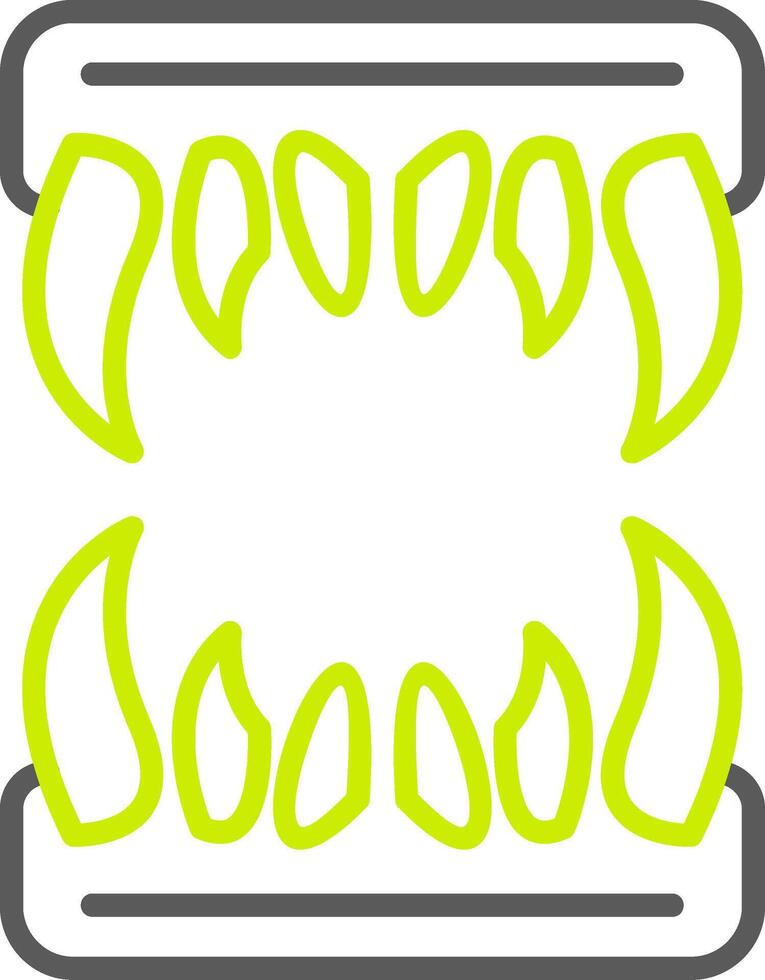Fangs Elegant Tech Badge vector